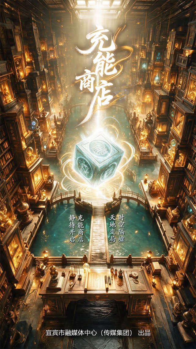 宜宾首部原创AI漫剧即将上线!期待拉满!(图5) 《充能商店》由宜宾市融媒体中心(传媒